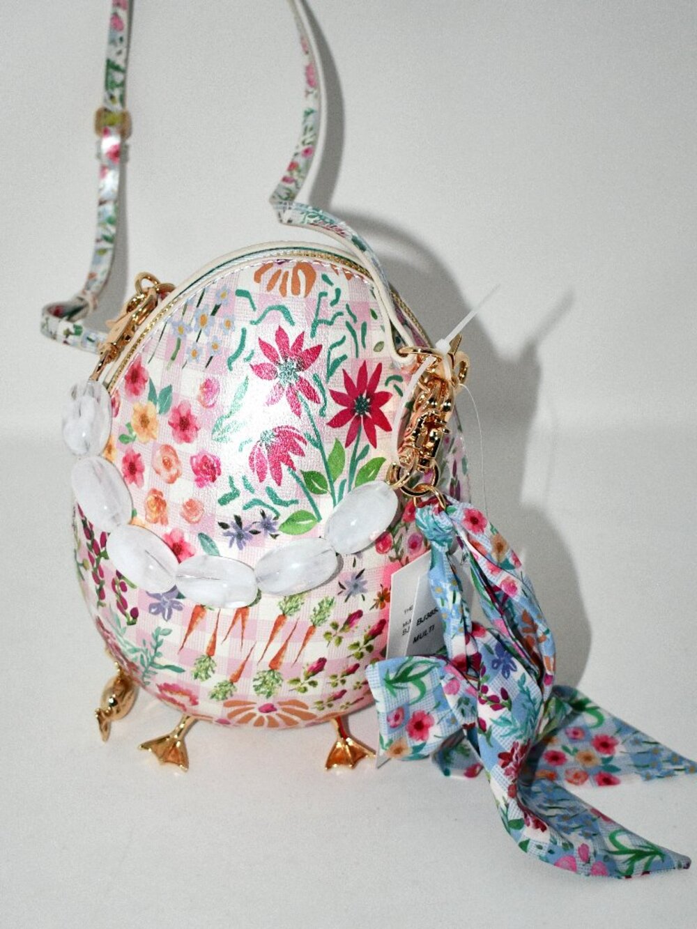 Betsey Johnson The Plot Chickens Beaded Top Handle Clutch #BJ38535A NWT - Picture 3 of 8